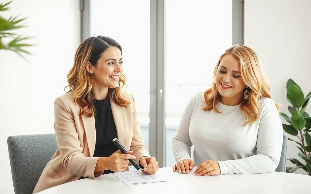 Zwei Personen im Gespräch bei einem Ernährungsberatungstermin